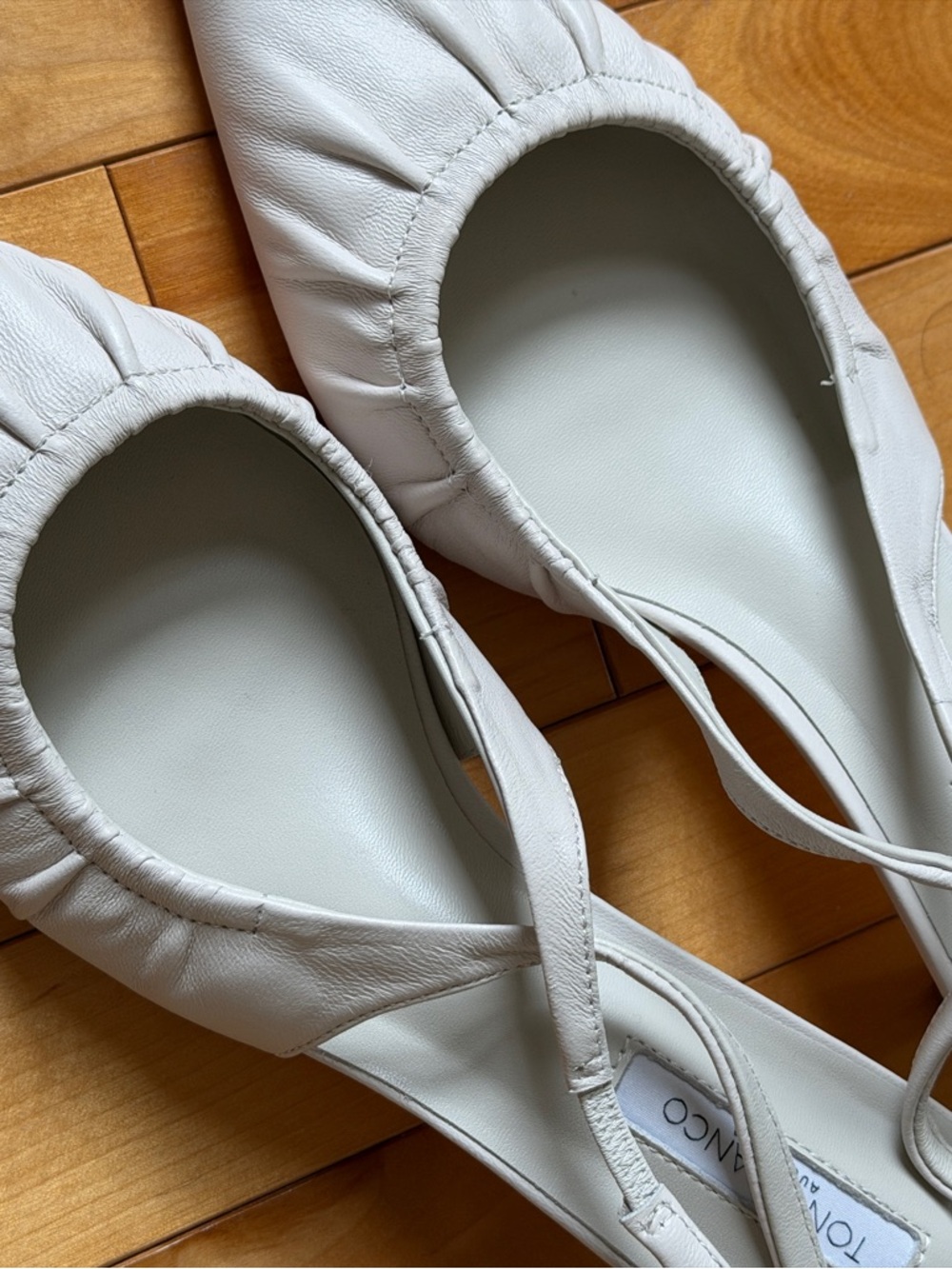 Tony Bianco Davis Kitten Heel Slingback in Dove Nappa (White/Cream) - Picture 5 of 14